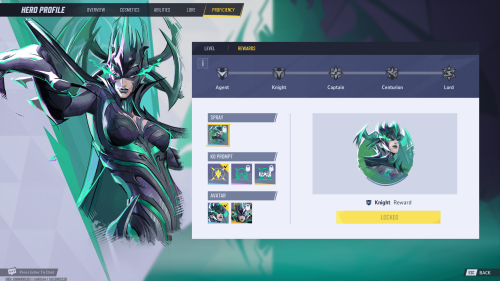 Hero Rewards screenshot of Marvel Rivals video game interface.