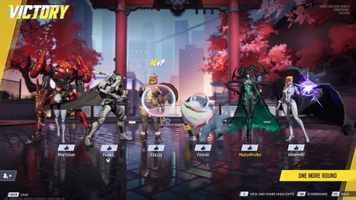 Match Results screenshot of Marvel Rivals video game interface.
