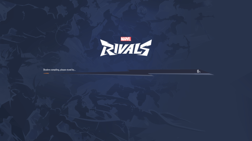 Shaders Compilation screenshot of Marvel Rivals video game interface.