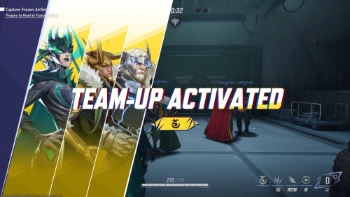Team Up Overlay screenshot of Marvel Rivals video game interface.