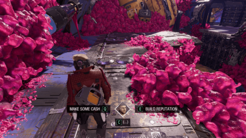 Dialogue screenshot of Marvel’s Guardians of the Galaxy video game interface.