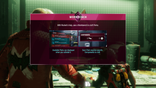 Overlay screenshot of Marvel’s Guardians of the Galaxy video game interface.