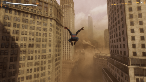 HUD screenshot of Marvel’s Spider-Man 2 video game interface.