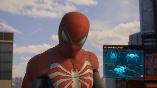 HUD screenshot of Marvel’s Spider-Man 2 video game interface.