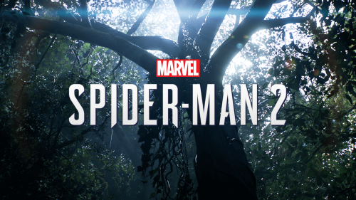 Logo screenshot of Marvel’s Spider-Man 2 video game interface.