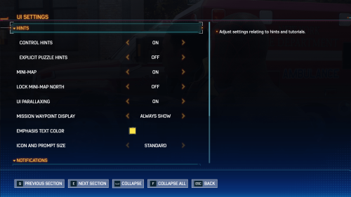 UI screenshot of Marvel’s Spider-Man 2 video game interface.