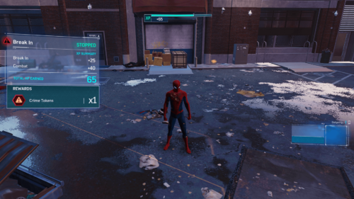 Quest screenshot of Marvel’s Spider-Man video game interface.