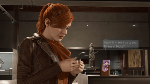 Subtitles screenshot of Marvel’s Spider-Man video game interface.