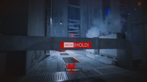 Tutorial: slide screenshot of Mirror’s Edge Catalyst video game interface.
