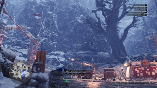 Survey camera screenshot of Monster Hunter: World video game interface.