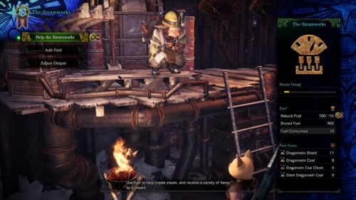 The steamworks screenshot of Monster Hunter: World video game interface.