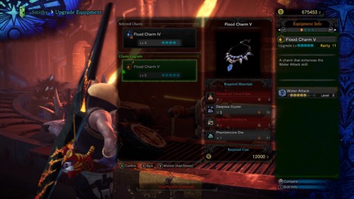 Upgrade equipment screenshot of Monster Hunter: World video game interface.
