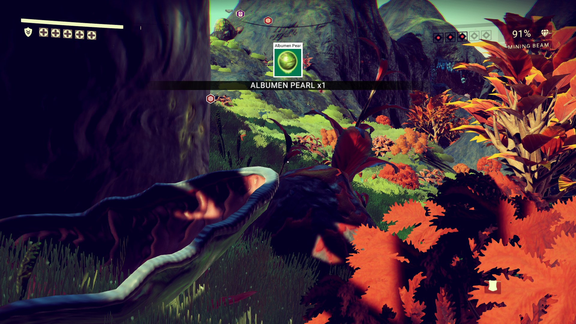 Info screenshot of No Man’s Sky video game interface.