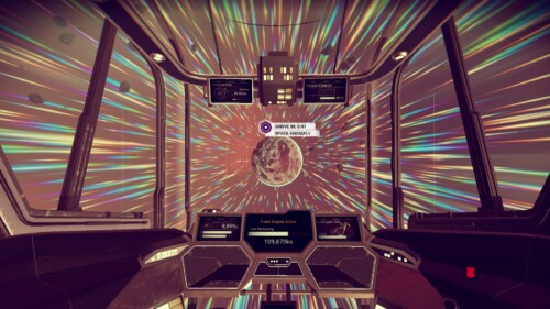Ship HUD screenshot of No Man’s Sky video game interface.