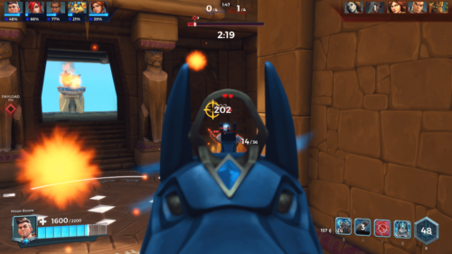 Damage screenshot of Paladins: Champions of the Realm video game interface.