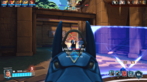 Damage screenshot of Paladins: Champions of the Realm video game interface.