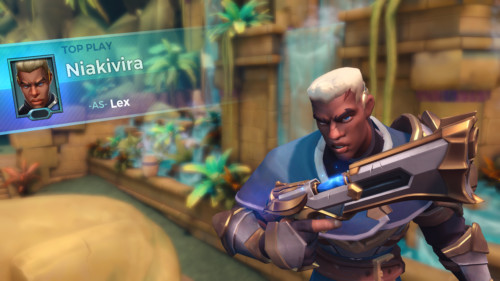 Top play screenshot of Paladins: Champions of the Realm video game interface.