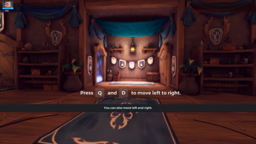 Tutorial screenshot of Paladins: Champions of the Realm video game interface.
