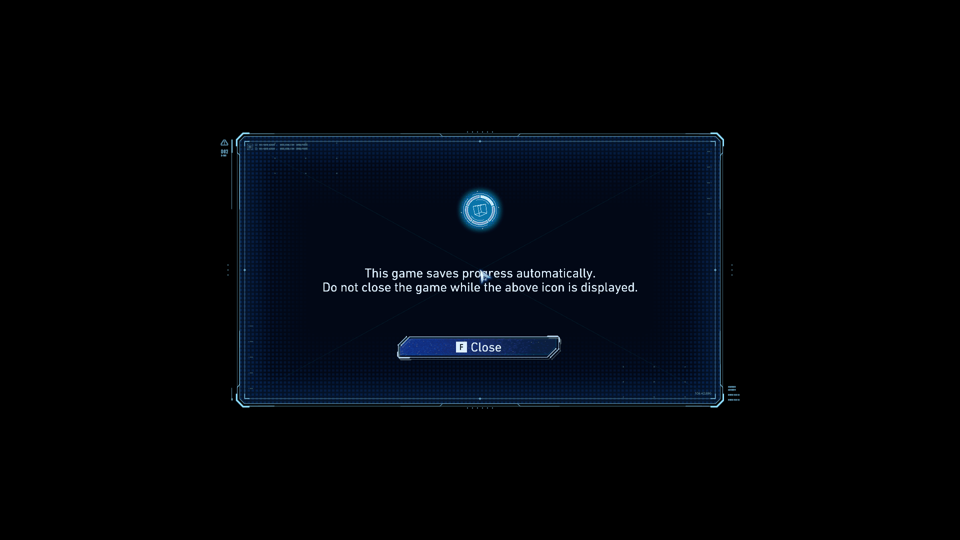 Confirmation screenshot of Pragmata video game interface.