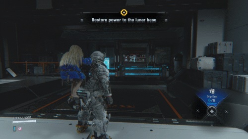 Quest screenshot of Pragmata video game interface.