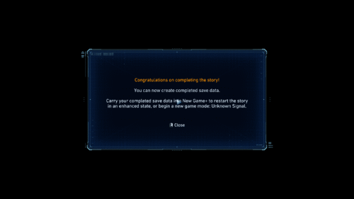 Confirmation screenshot of Pragmata video game interface.