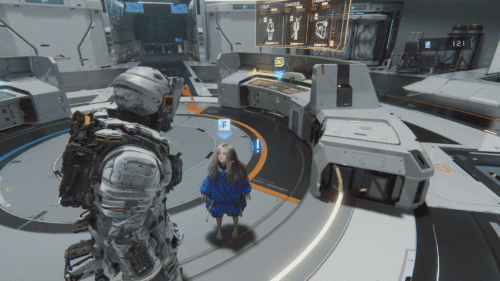 Interact screenshot of Pragmata video game interface.