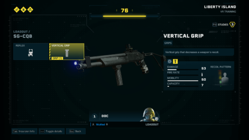 Loadout screenshot of Rainbow Six Siege Extraction video game interface.