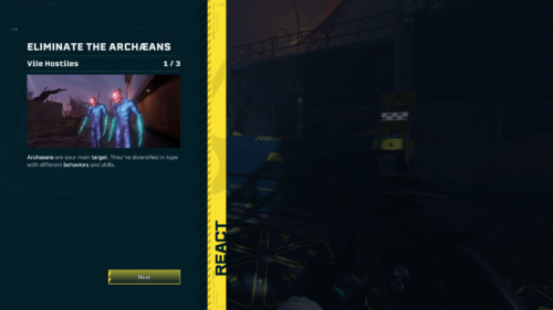 Tutorial screenshot of Rainbow Six Siege Extraction video game interface.