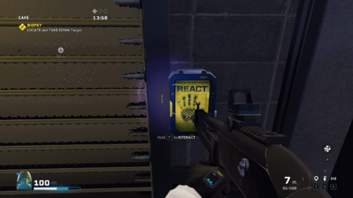 Interact screenshot of Rainbow Six Siege Extraction video game interface.