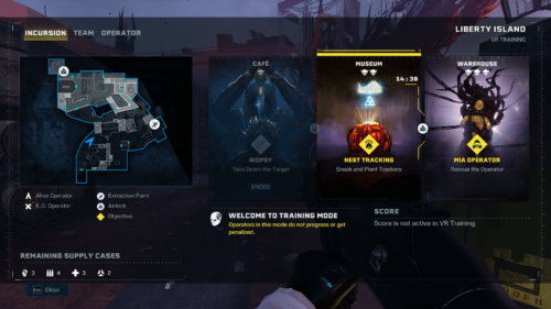 Incursion screenshot of Rainbow Six Siege Extraction video game interface.