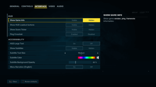 Interface screenshot of Rainbow Six Siege Extraction video game interface.