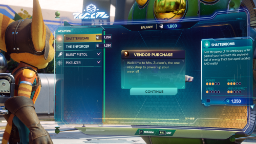 Store screenshot of Ratchet & Clank: Rift Apart video game interface.