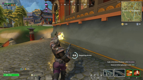 Repairing armor screenshot of Realm Royale video game interface.
