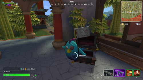 Reviving screenshot of Realm Royale video game interface.