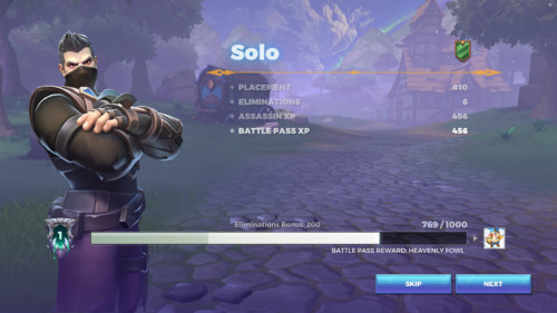 Solo stats screenshot of Realm Royale video game interface.