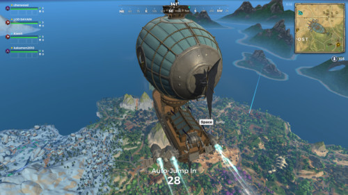 Space to jump screenshot of Realm Royale video game interface.