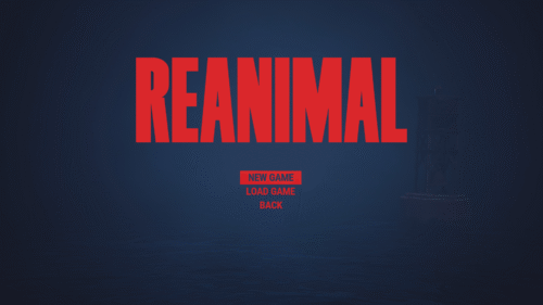 New Game screenshot of Reanimal video game interface.