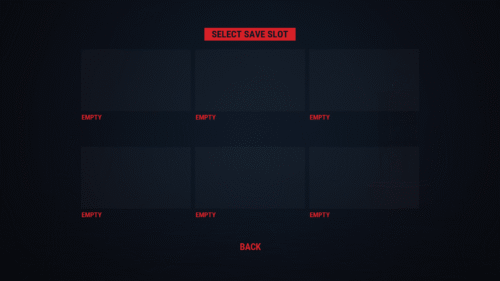 Save Game screenshot of Reanimal video game interface.