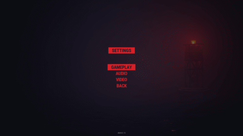 Settings screenshot of Reanimal video game interface.
