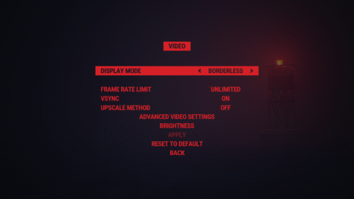 Video screenshot of Reanimal video game interface.