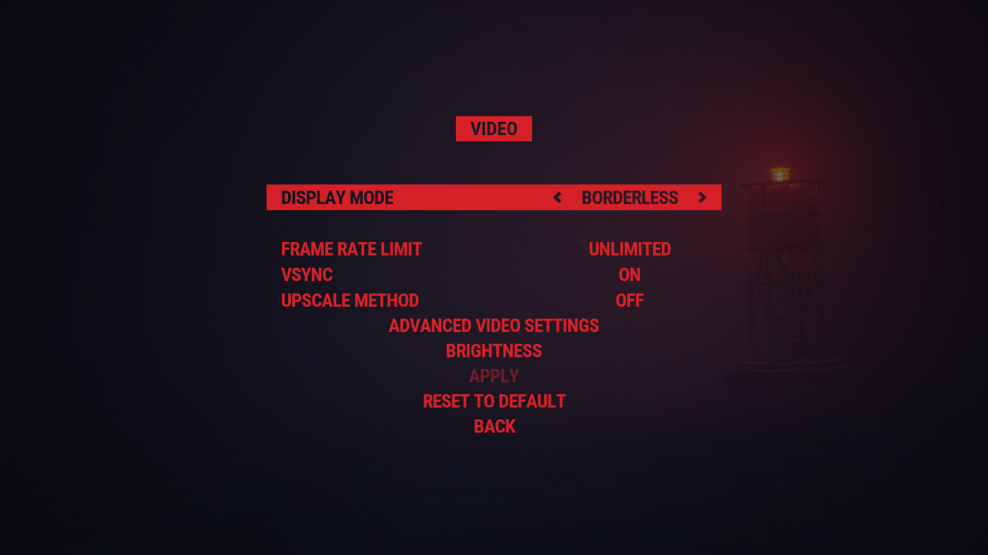 Video screenshot of Reanimal video game interface.
