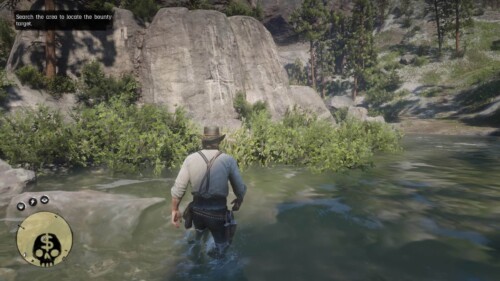 HUD screenshot of Red Dead Redemption 2 video game interface.