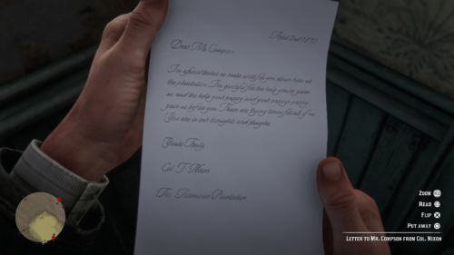 HUD screenshot of Red Dead Redemption 2 video game interface.