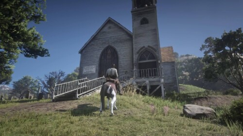 No HUD screenshot of Red Dead Redemption 2 video game interface.