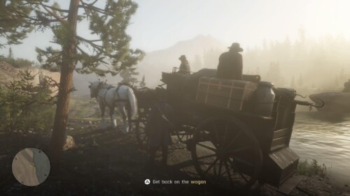 Interact screenshot of Red Dead Redemption 2 video game interface.