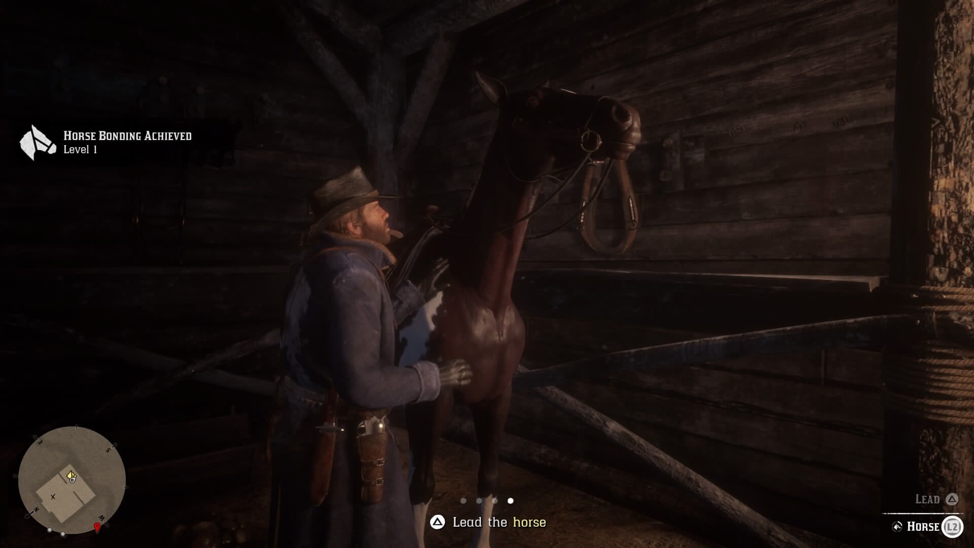 Interact screenshot of Red Dead Redemption 2 video game interface.