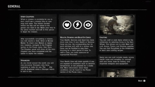 Tutorial screenshot of Red Dead Redemption 2 video game interface.