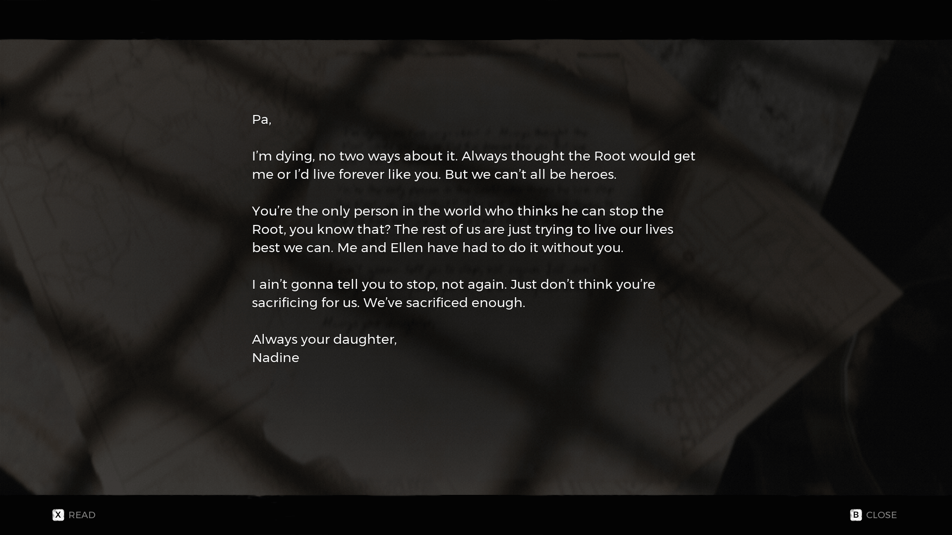 Note screenshot of Remnant: From the Ashes video game interface.