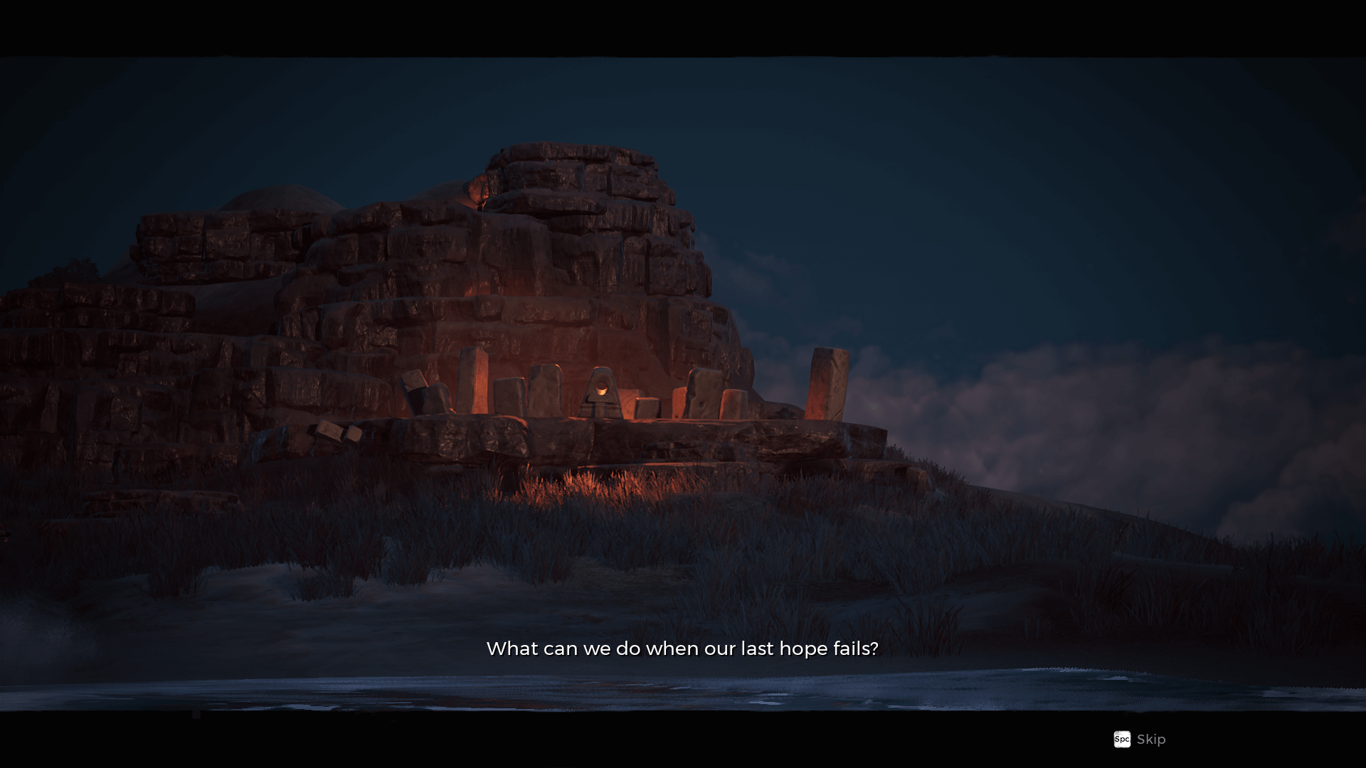 Subtitles screenshot of Remnant: From the Ashes video game interface.