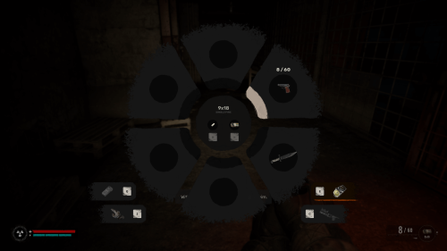 Weapon Wheel screenshot of S.T.A.L.K.E.R. 2: Heart of Chornobyl video game interface.